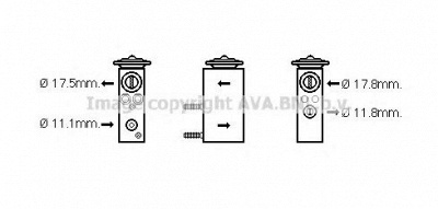 AVA QUALITY COOLING cn1276 -  Расширительный клапан, кондиционер
